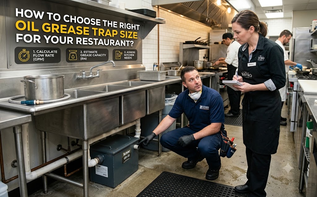 How to Choose the Right Oil Grease Trap Size for Your Restaurant?